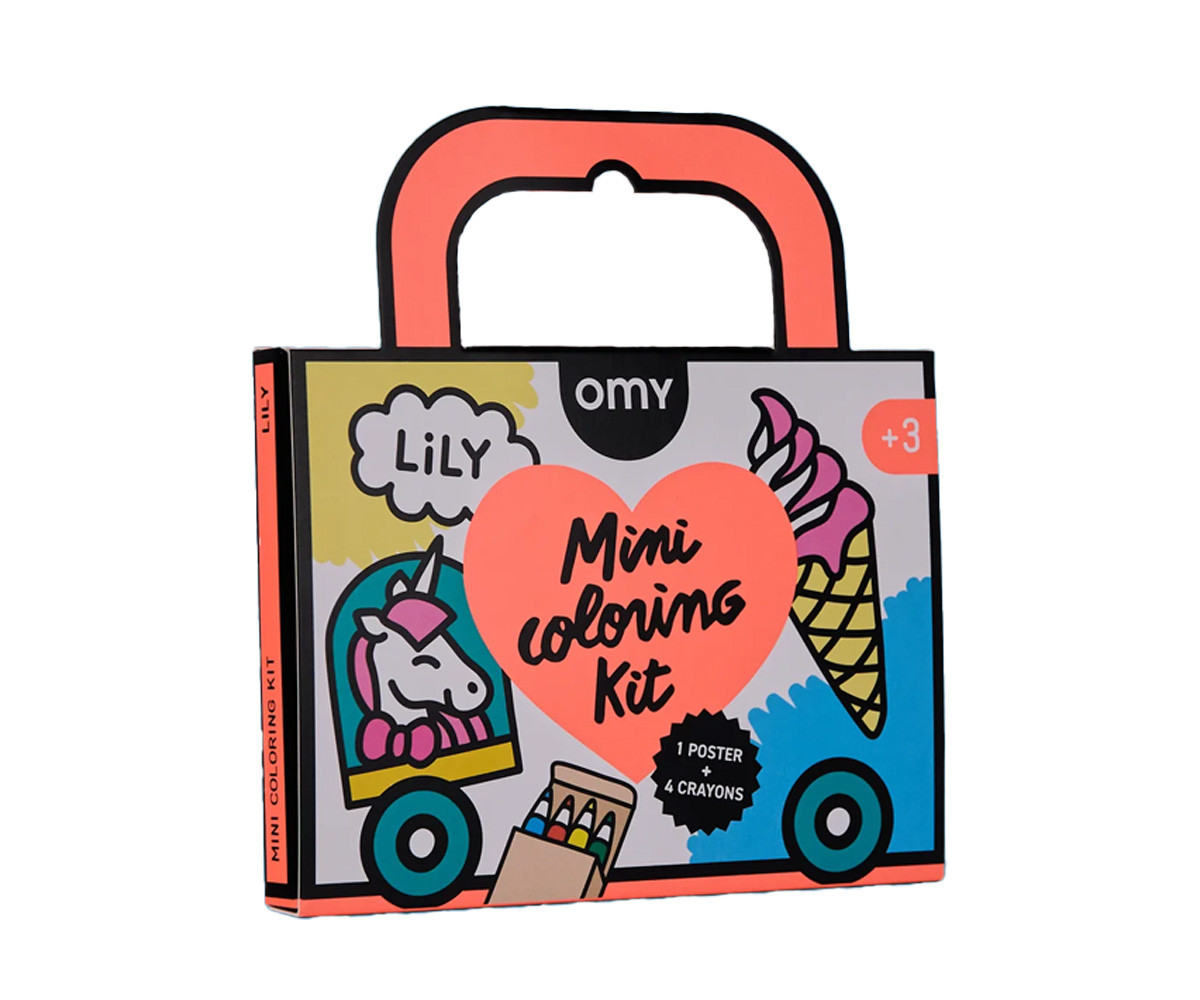 Livro para colorir Mini Pocket Omy Unicorn