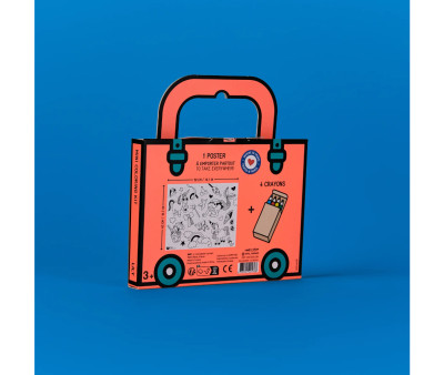 Livro para colorir Mini Pocket Omy Unicorn