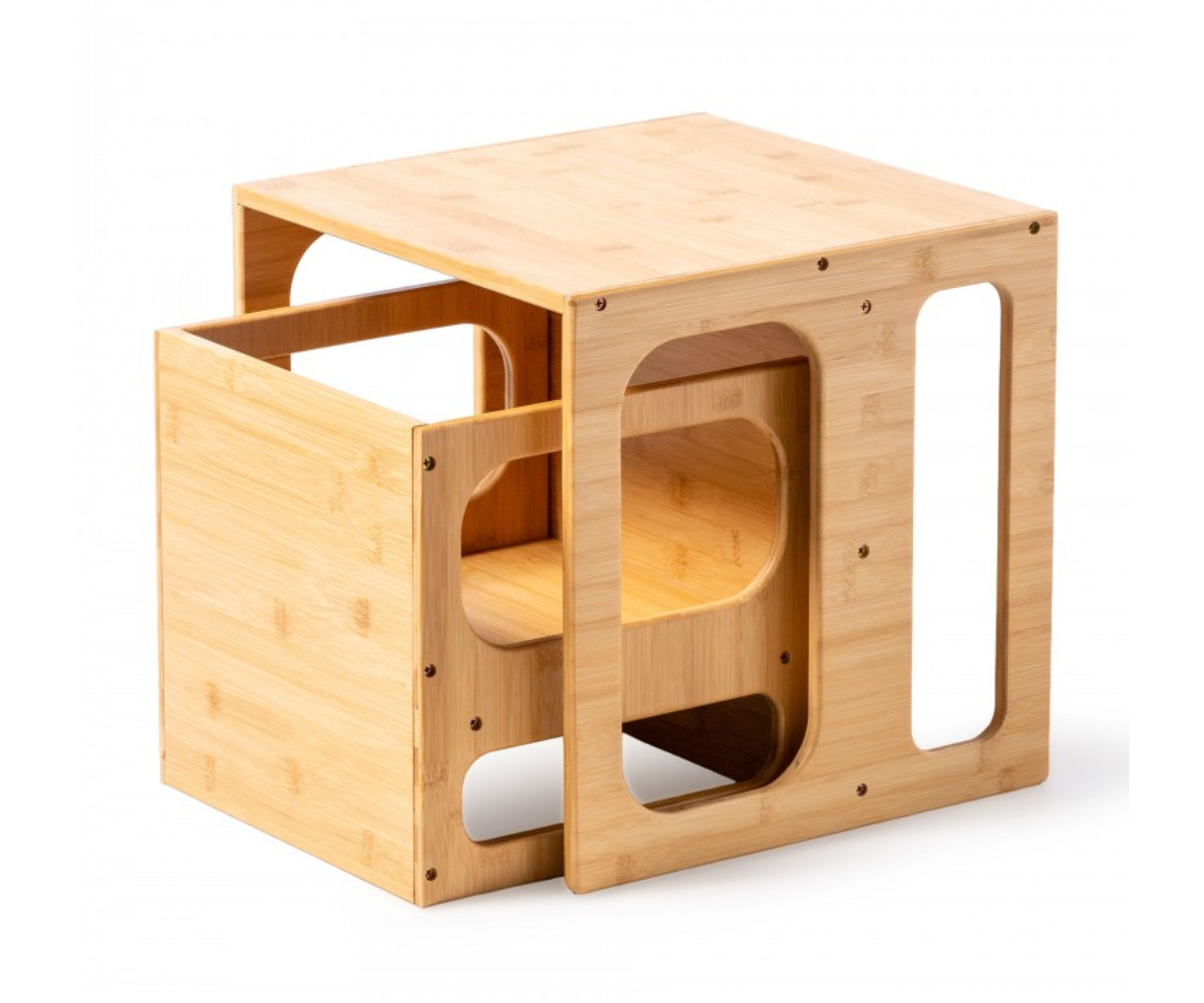 Mesa y Silla Montessori de Bambu Klea Camel