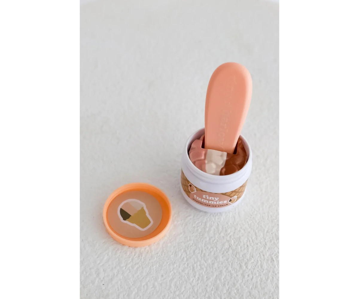 Set de Tarro y Cuchara Tiny Tummies Helado Napolitano