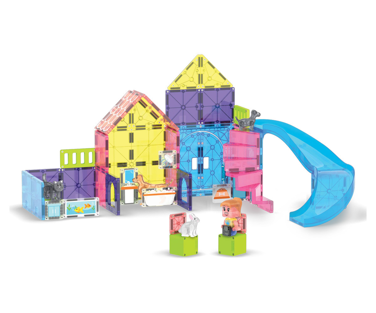 Set de Construcción Magna-Tiles Pet Playhouse 50 piezas