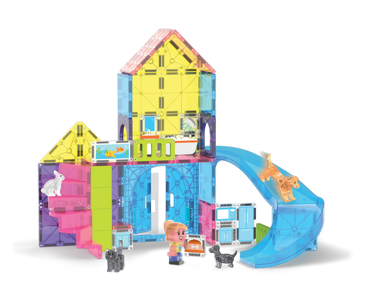 Set de Construcción Magna-Tiles Pet Playhouse 50 piezas