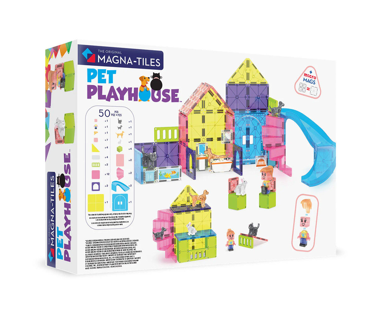 Set de Construcción Magna-Tiles Pet Playhouse 50 piezas