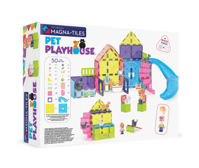 Set de Construcción Magna-Tiles Pet Playhouse 50 piezas