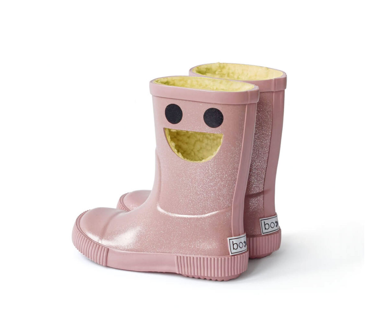 Botas de Agua Térmicas Caucho Natural Wistiti Rosa