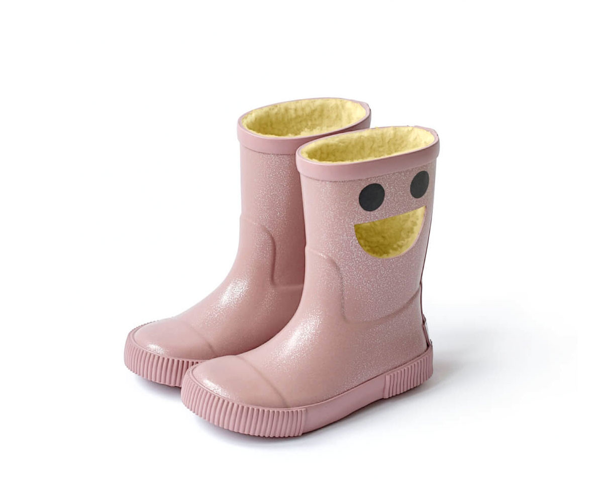 Botas de Agua Térmicas Caucho Natural Wistiti Rosa