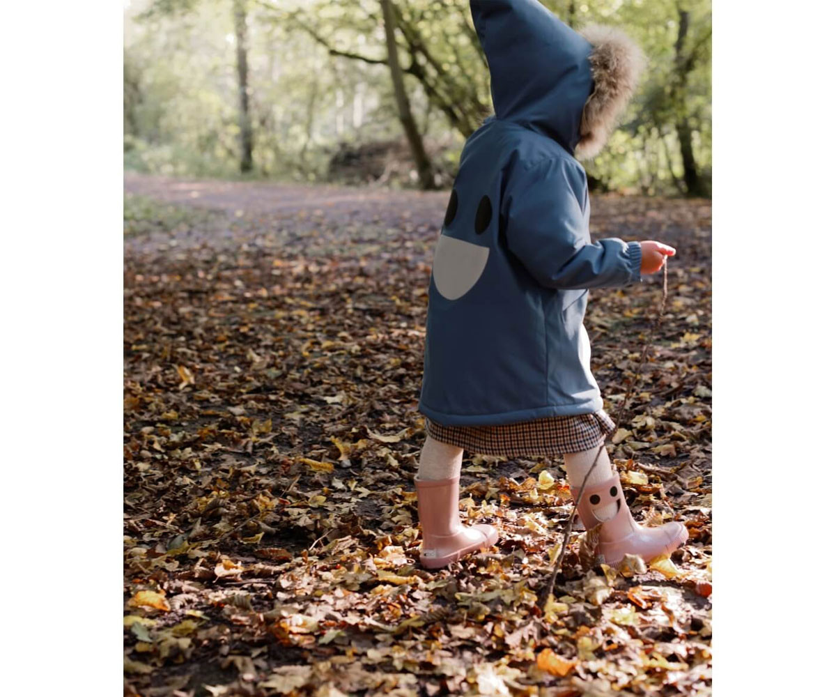 Botas de Agua Térmicas Caucho Natural Wistiti Rosa