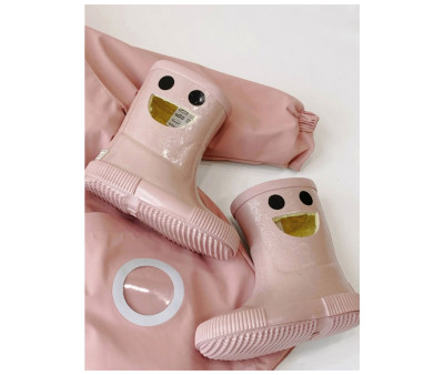 Botas de Agua Térmicas Caucho Natural Wistiti Rosa