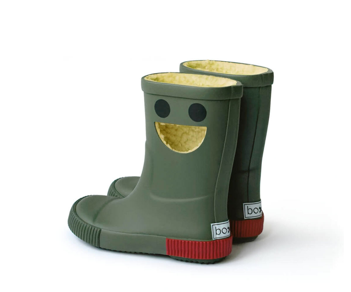 Botas de Agua Térmicas Caucho Natural Wistiti Forest Green