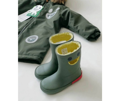 Botas de Agua Térmicas Caucho Natural Wistiti Forest Green