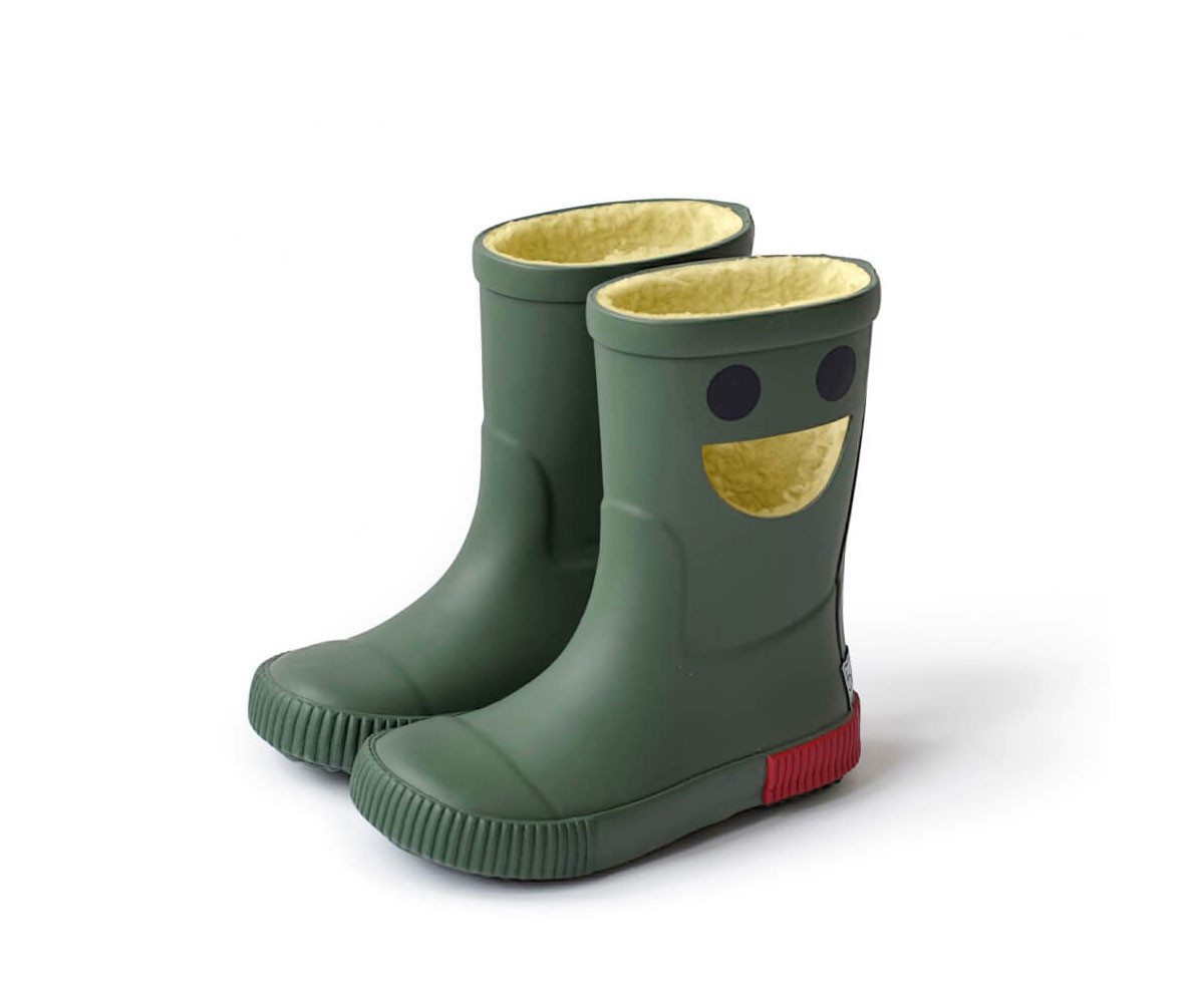 Botas de Agua Térmicas Caucho Natural Wistiti Forest Green