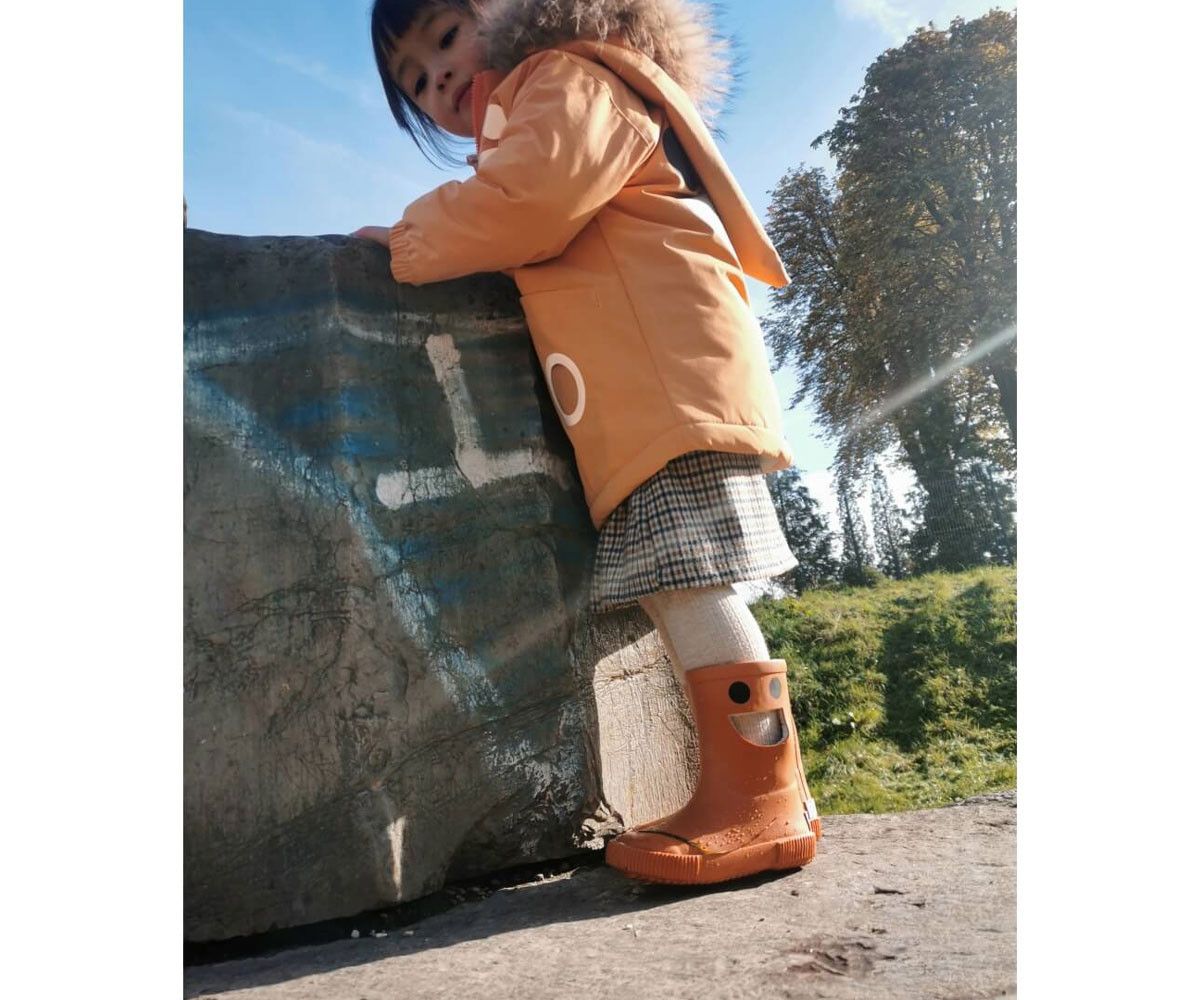 Botas de Agua Térmicas Caucho Natural Wistiti Brown