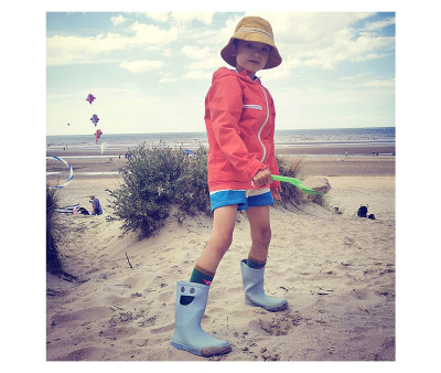 Botas de Agua Caucho Natural Wistiti Platine