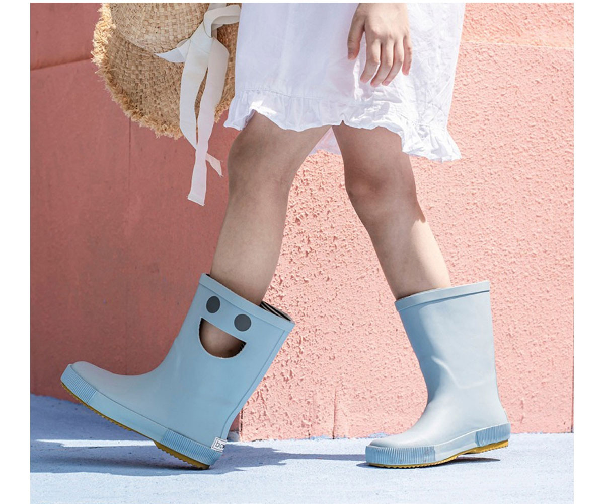 Botas de Agua Caucho Natural Wistiti Platine