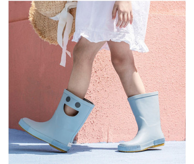 Botas de Agua Caucho Natural Wistiti Platine