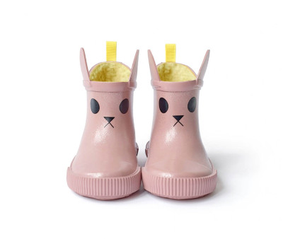 Botas de Agua Térmicas Caucho Natural Kerran Rose Pailleté