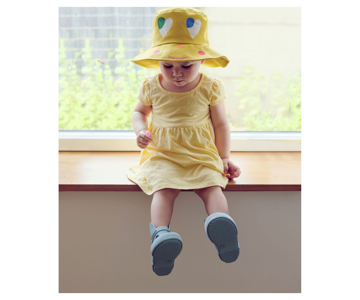 Botas de Agua Caucho Natural Kerran Platine