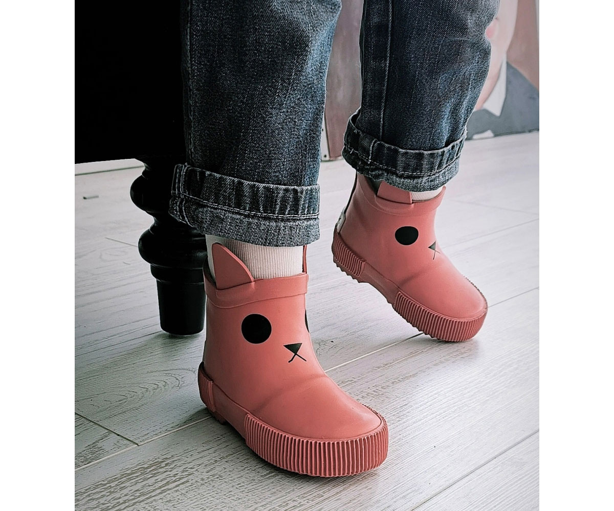 Botas de Agua Caucho Natural Kerran Pink