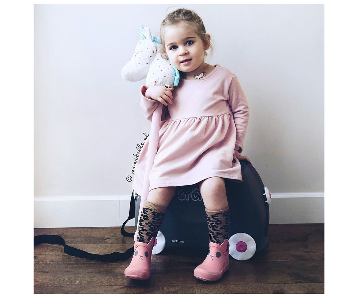 Botas de Agua Caucho Natural Kerran Pink
