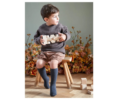 Calzine Antiscivolo Bambu Dark Grey Melange