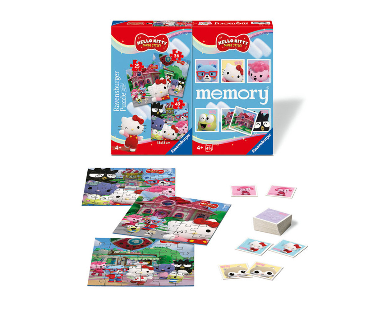 Memory Hello Kitty + 3 Puzzle