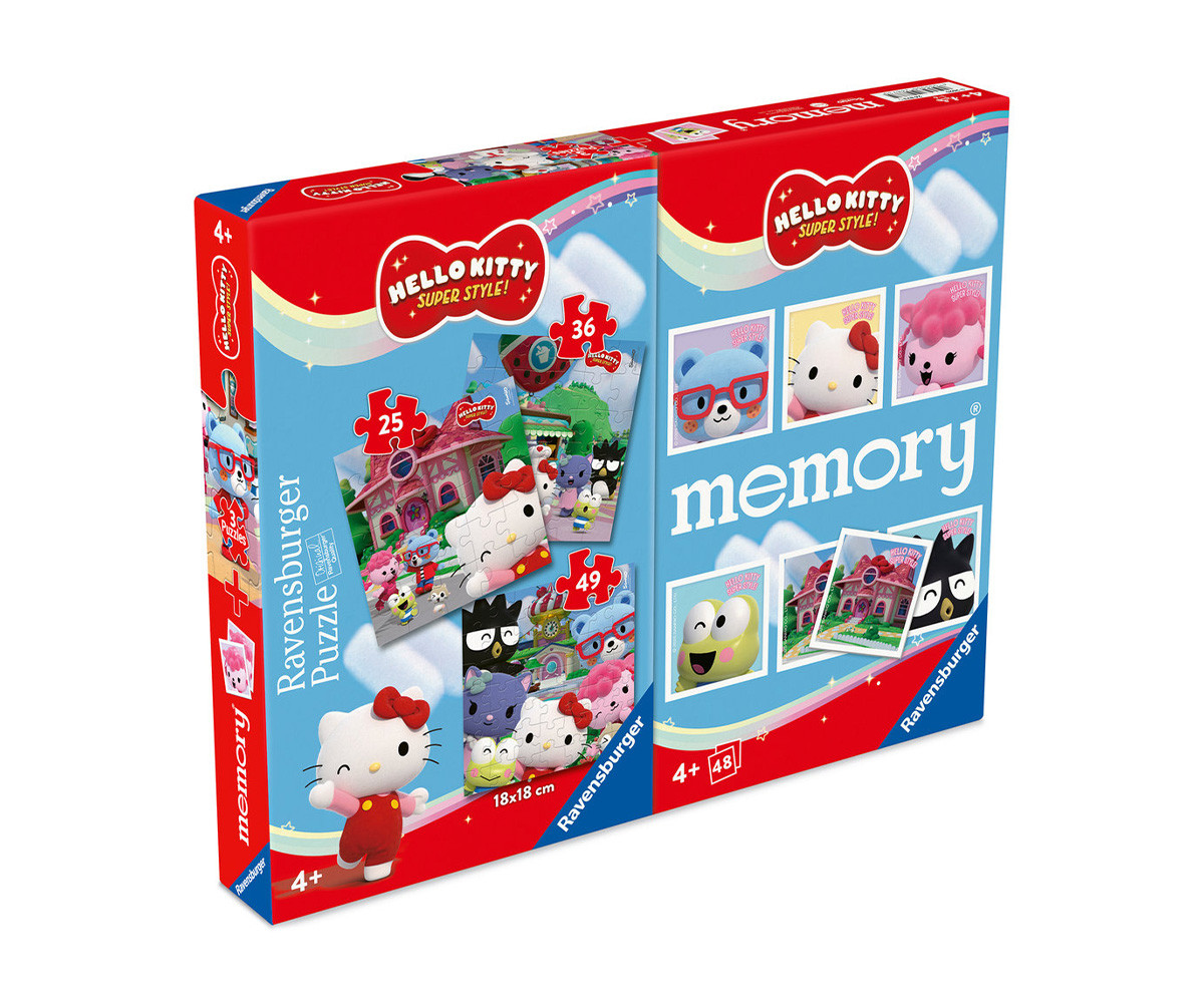 Memory Hello Kitty + 3 Puzzle