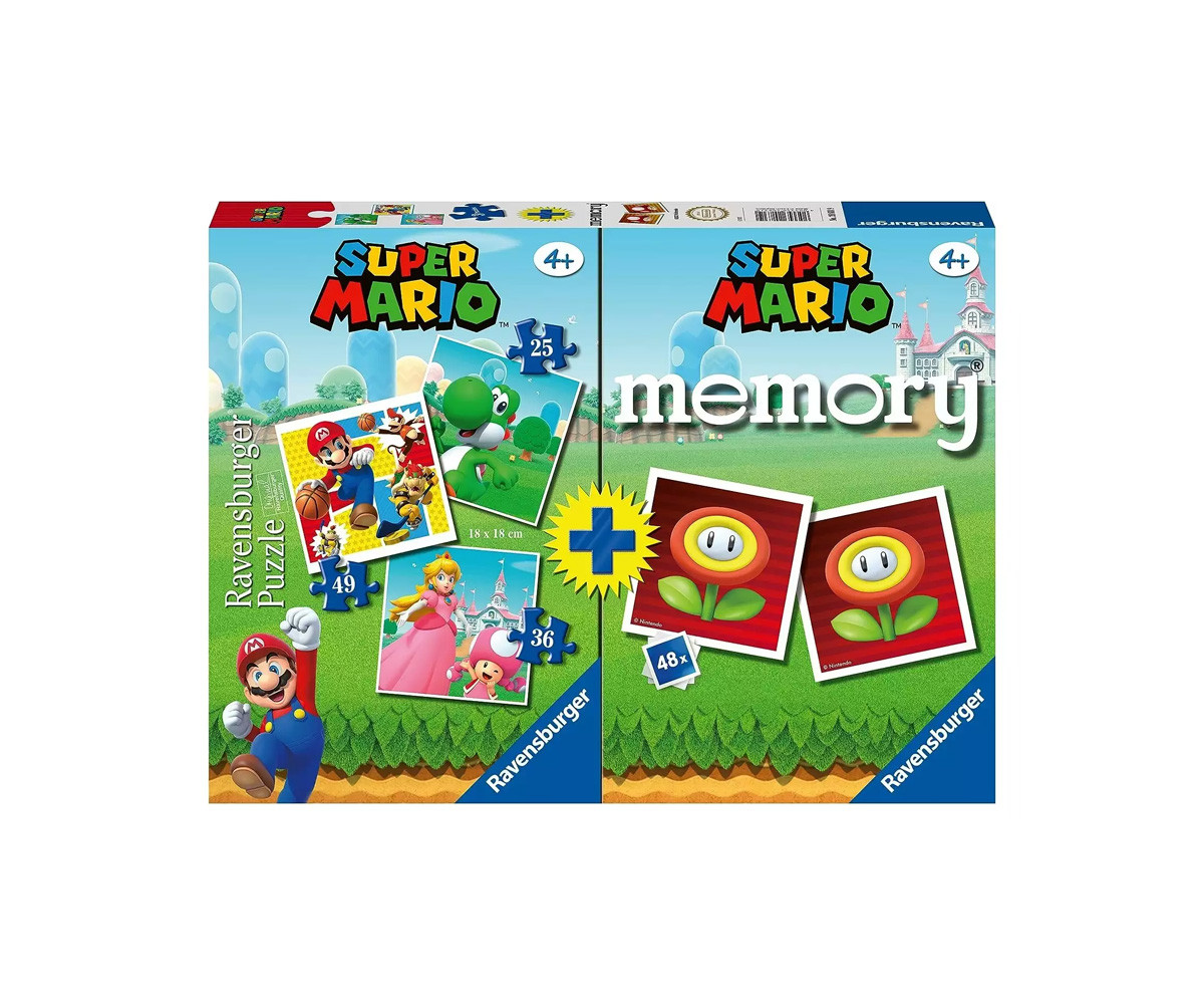 Memory Super Mario + 3 Puzzle