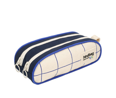 Astuccio Doppio Malo Tricolore Check Beige