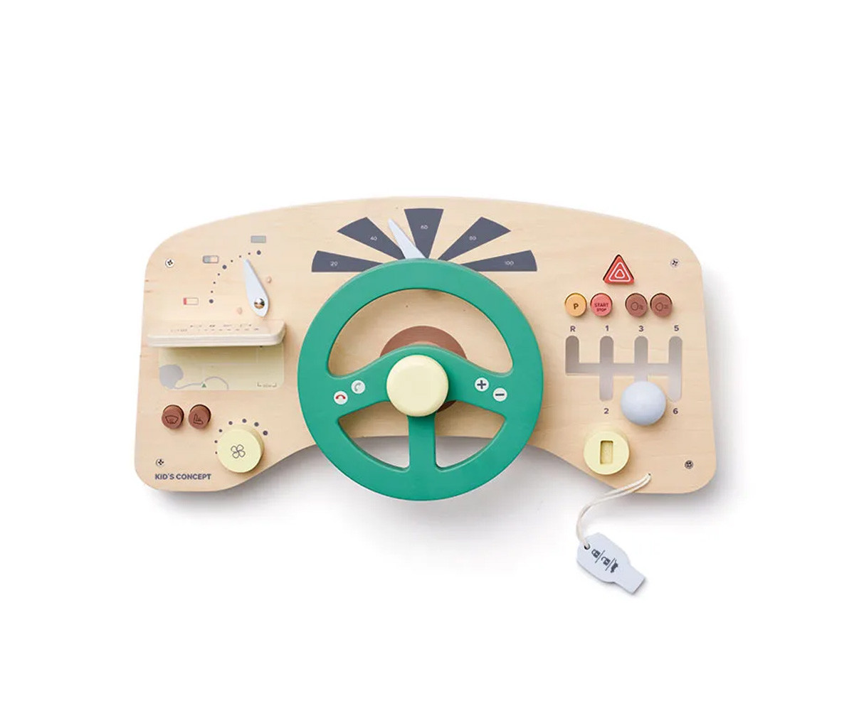 Panel de Actividades Coche de Madera Aiden