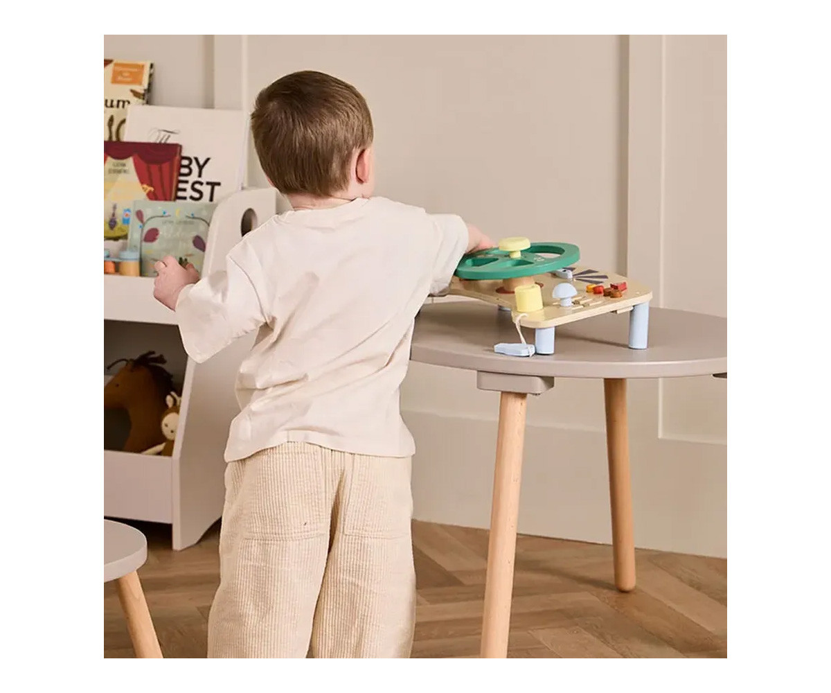 Panel de Actividades Coche de Madera Aiden