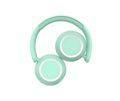 Auriculares con Luz Ambiental Verde Menta