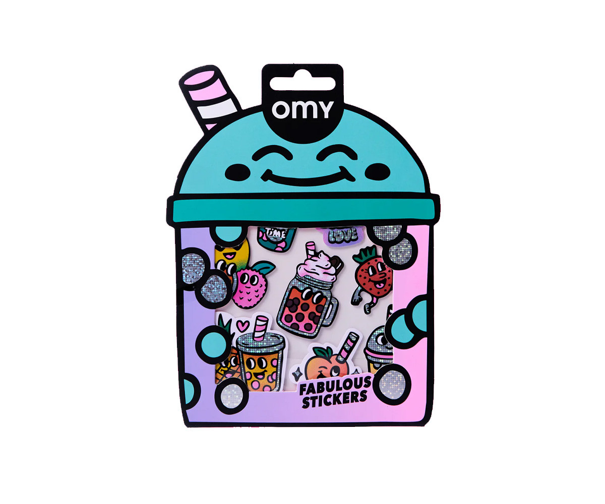Adesivi Big Bubble Tea Fluorescenti