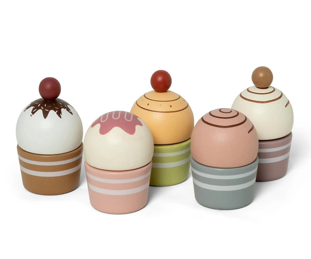 Cupcakes su supporto per torte