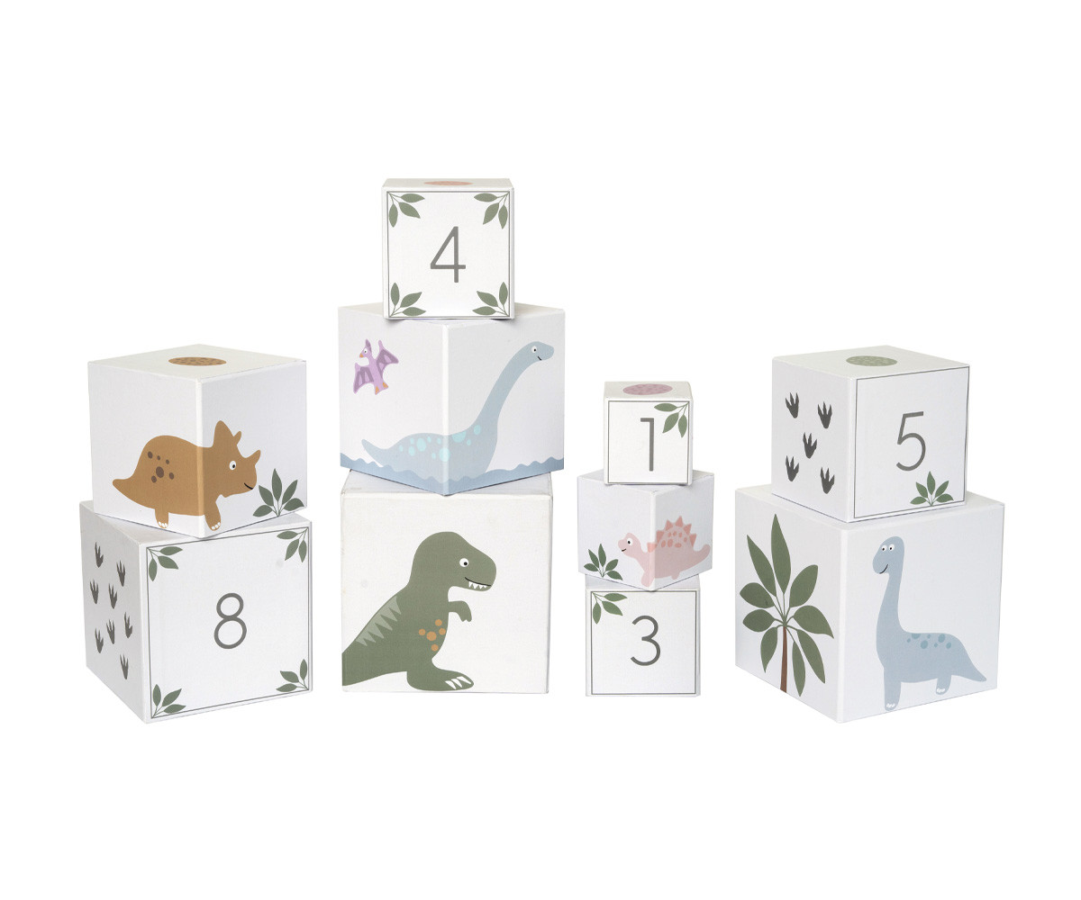 Cubos Apilables Dino 1-10