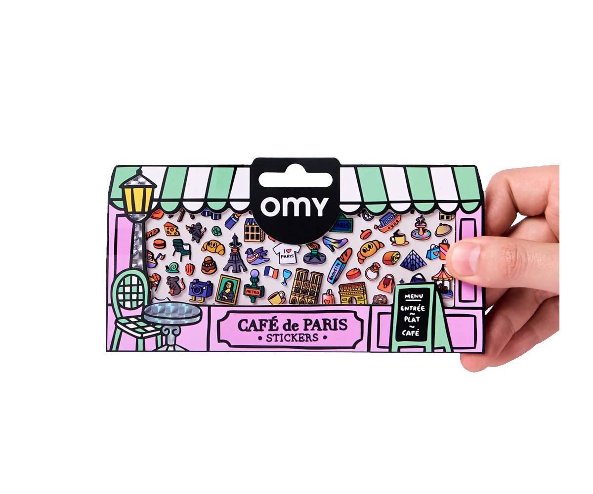 Adesivi Boutique Café Paris Fluorescenti