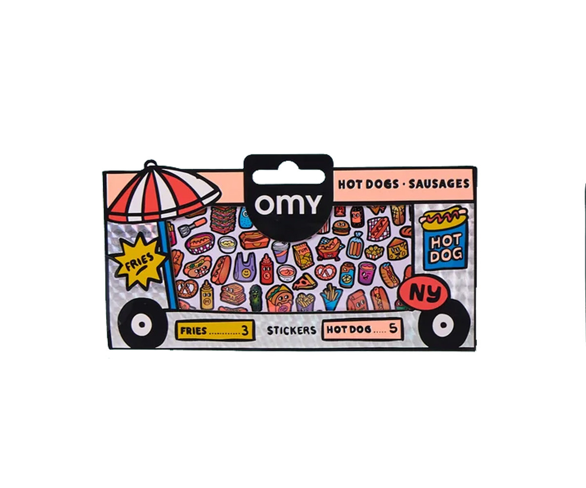 Pegatinas Fluorescentes Boutique Hot Dog