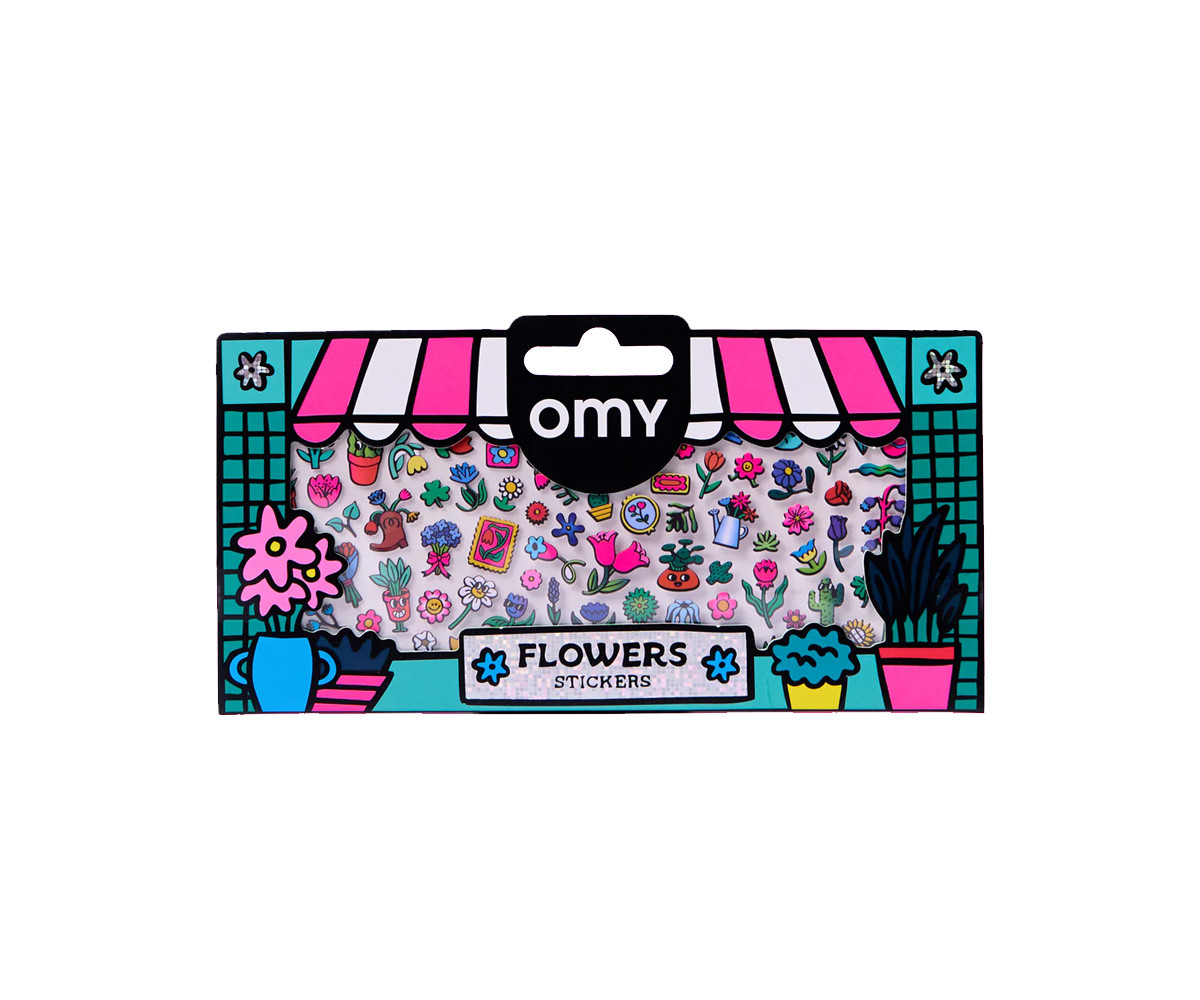 Pegatinas Fluorescentes Boutique Flowers