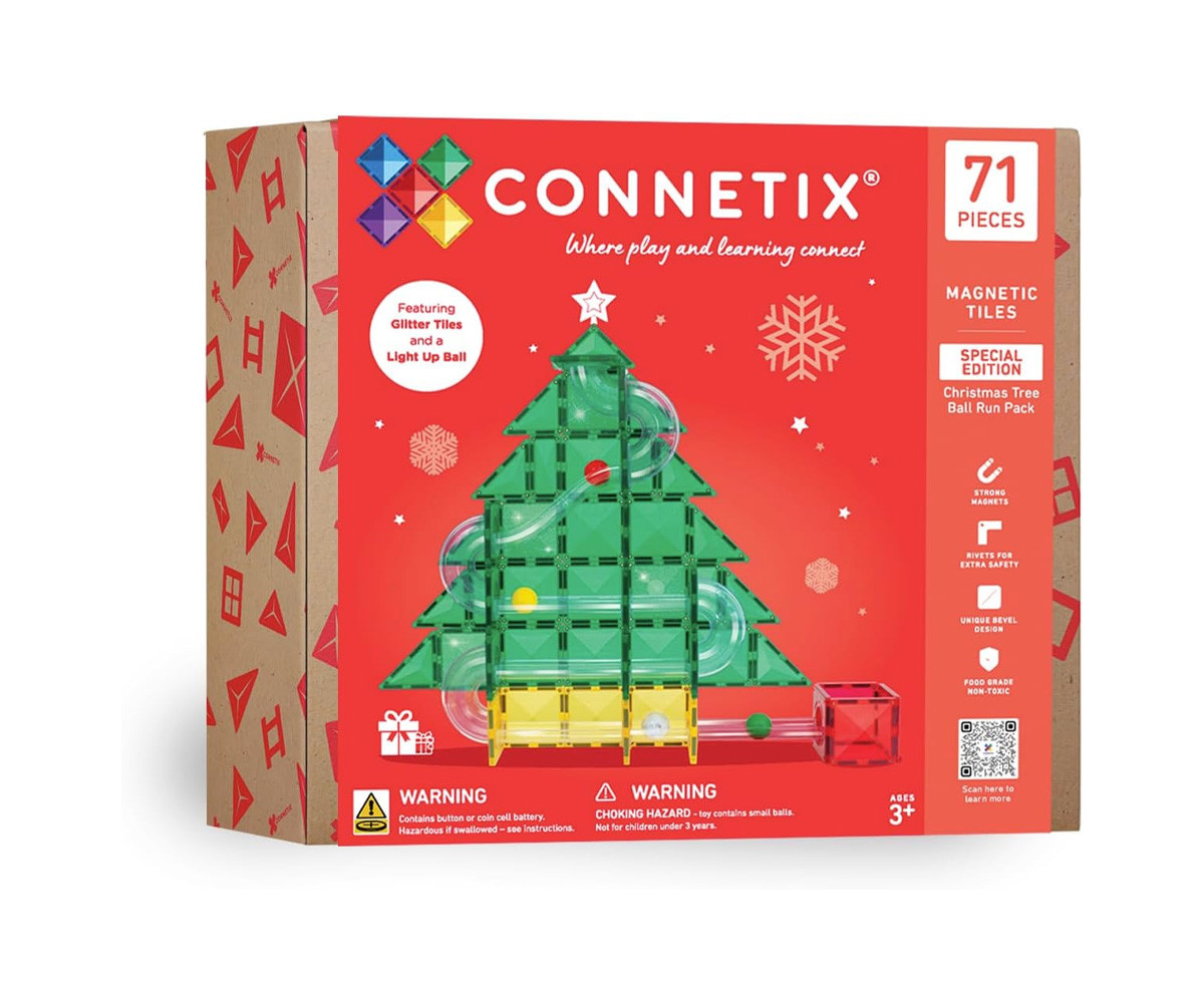 Pack Connetix Ball Run Christmas Special Edition Christmas 71 piezas