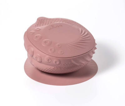 Cuenco de Silicona con Tapa y Ventosa Rasberry