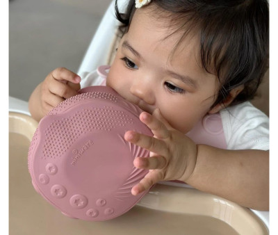 Cuenco de Silicona con Tapa y Ventosa Rasberry