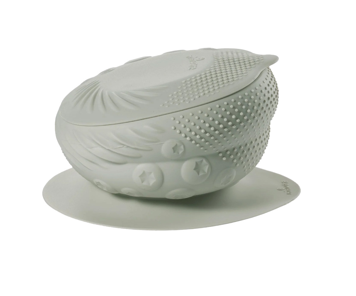 Cuenco de Silicona con Tapa y Ventosa Sage