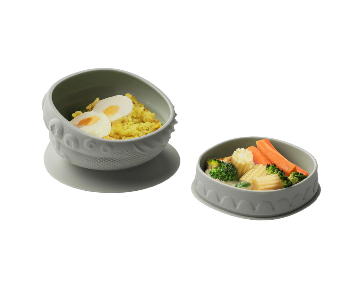 Cuenco de Silicona con Tapa y Ventosa Sage
