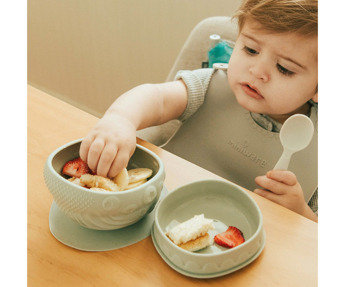 Cuenco de Silicona con Tapa y Ventosa Sage
