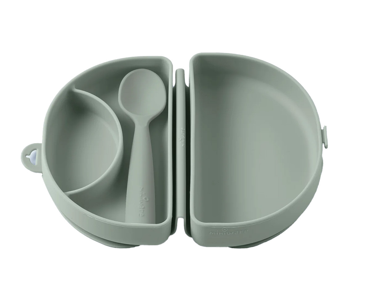 Set de Plato y Cuchara de Silicona Plegable Sage