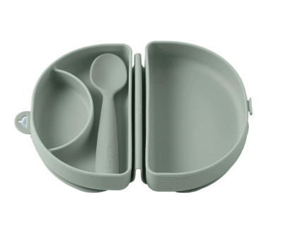 Set de Plato y Cuchara de Silicona Plegable Sage