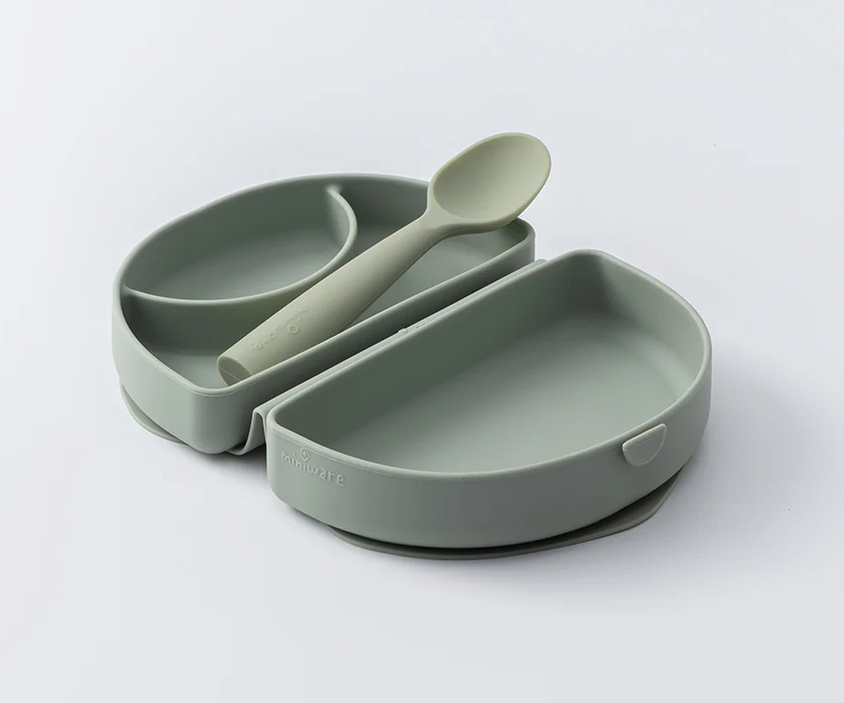 Set de Plato y Cuchara de Silicona Plegable Sage