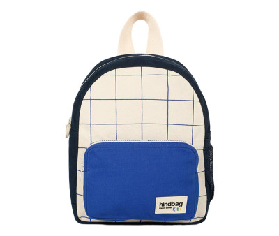 Zaino Prescolare Romy Tricolore Check Beige Personalizzabile 