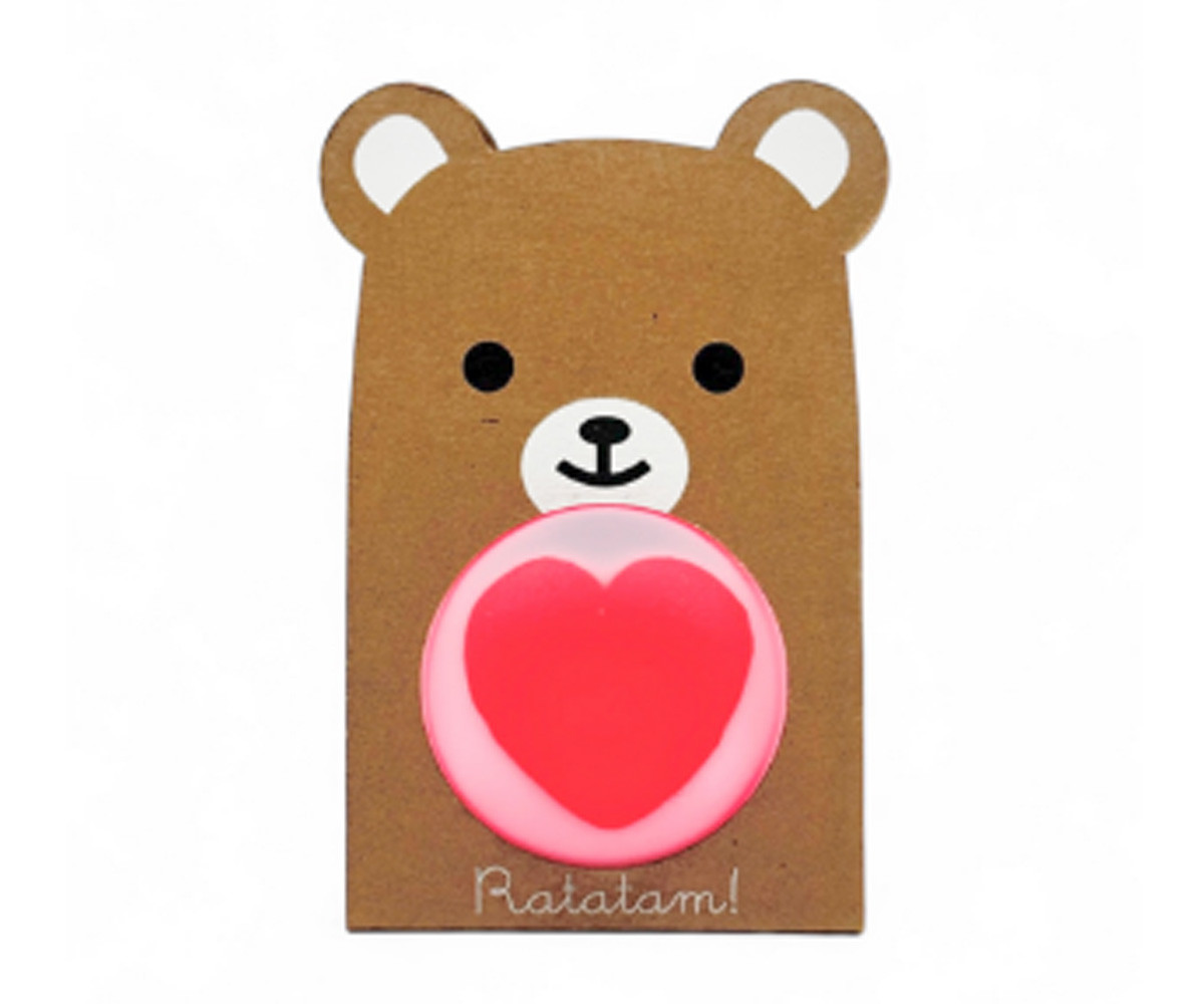 Pelota Saltarina Oso Rosa 43mm