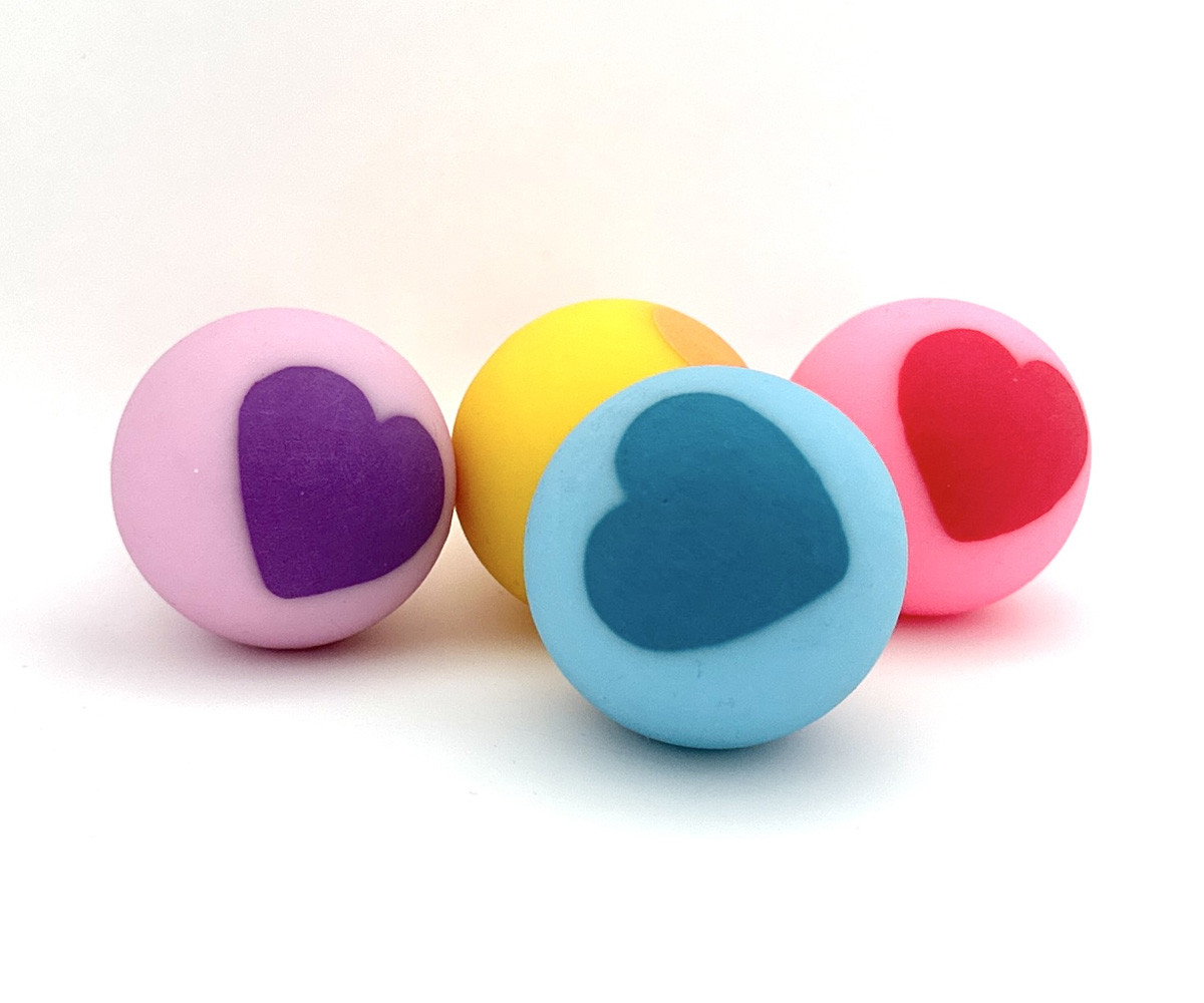 Pelota Saltarina Oso Rosa 43mm