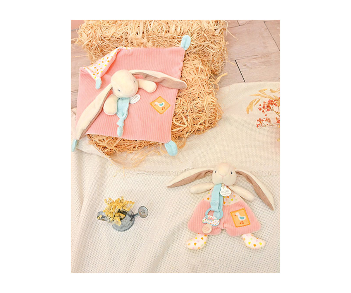 Doudou Portaciuccio Personalizzabile Lapin Ciboulette